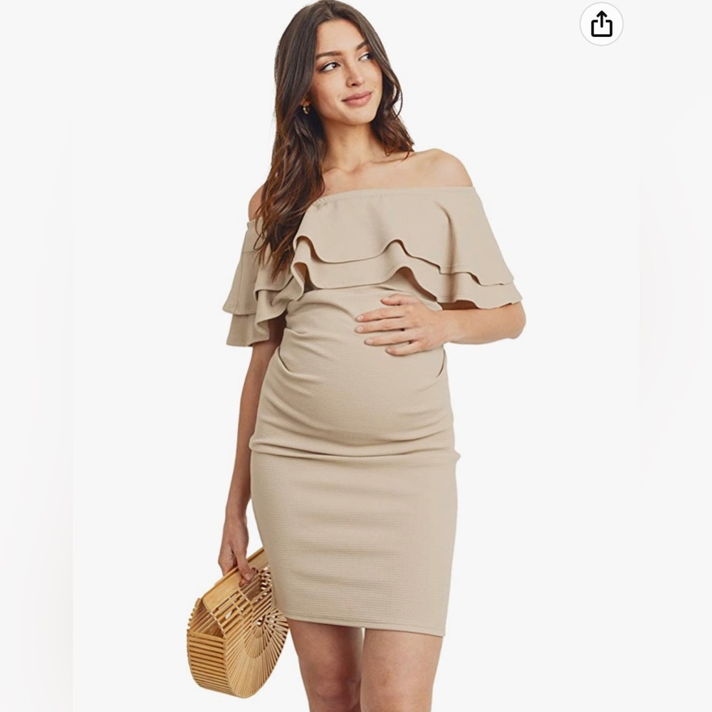 Maternity Off Shoulder dress